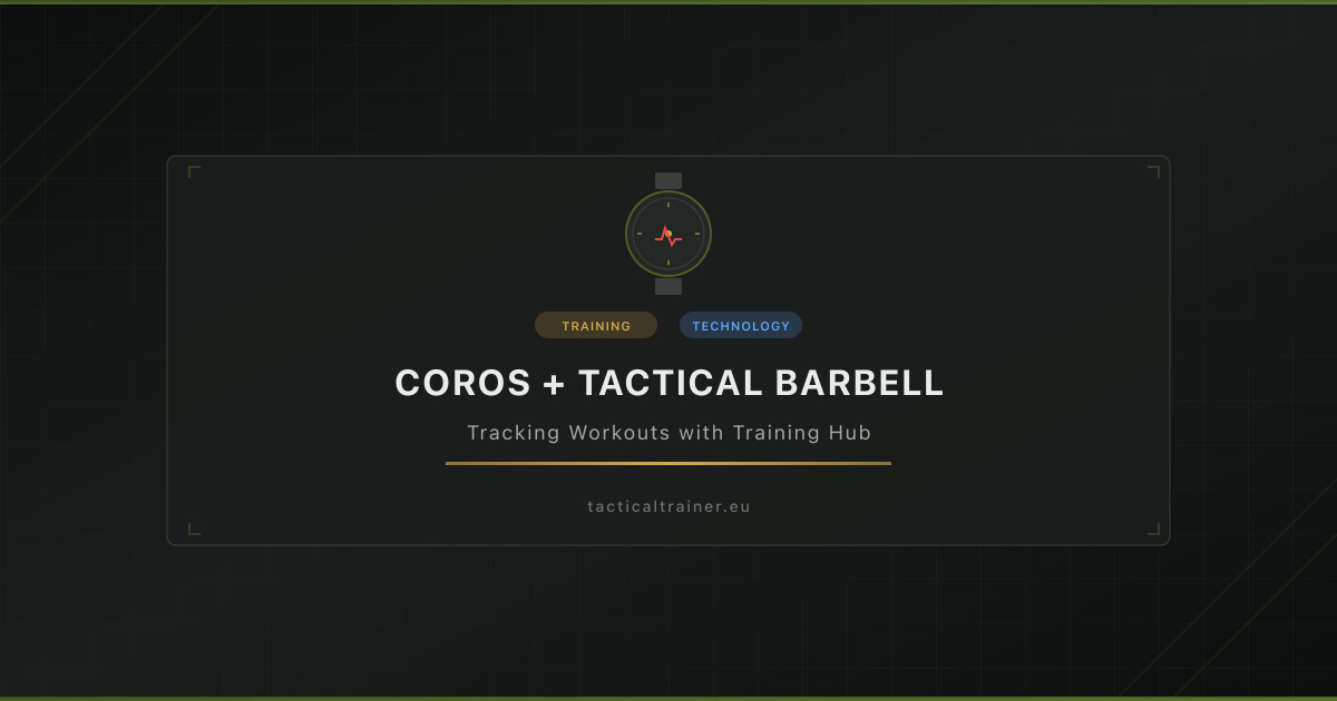 How I Use the Coros Pace Pro and Training Hub to Track Tactical Barbell Workouts